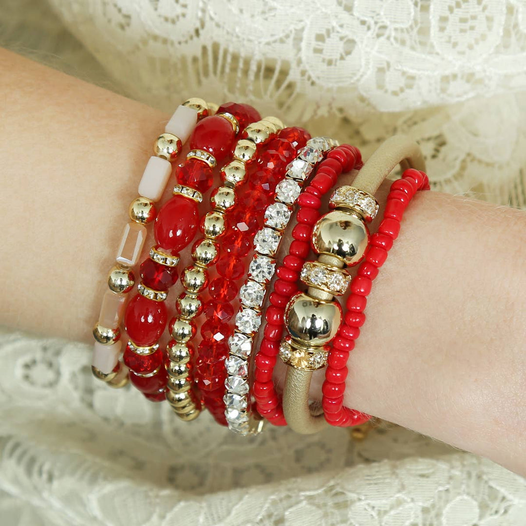 MULTI LINE BRACELET: NATURAL