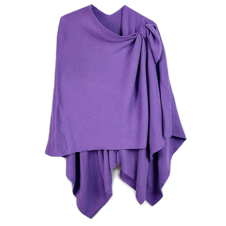 Ruana with Shoulder Strap: PURP