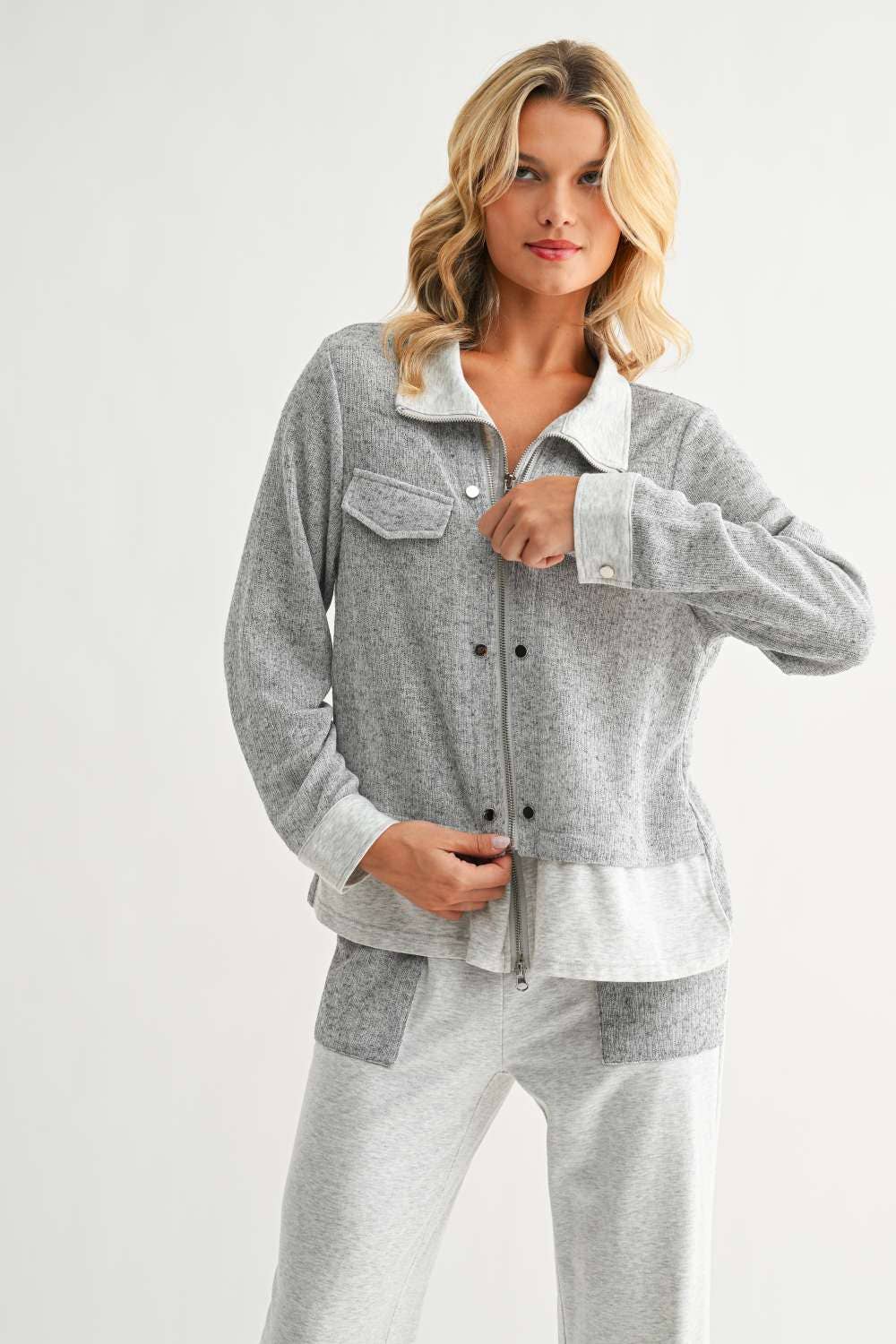 Jacob Jacket: Heather Grey / L