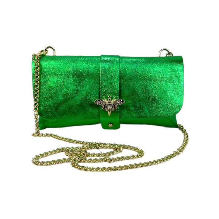 Italian Leather Bag: Red