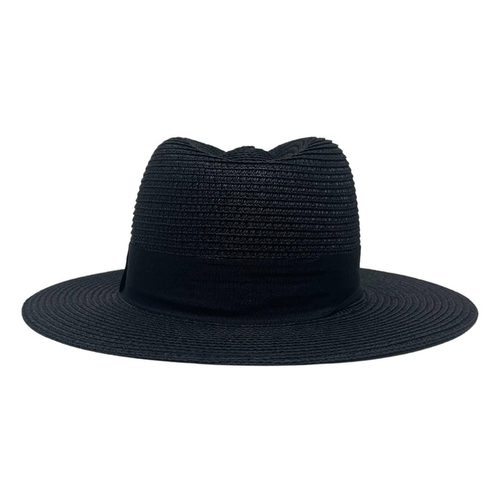 Fedora Straw Hat: Black