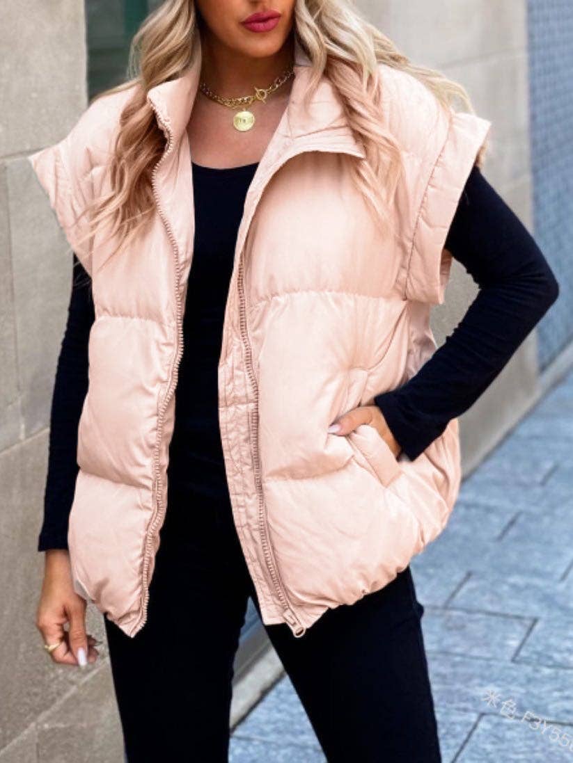 Puffer vest: Black / M