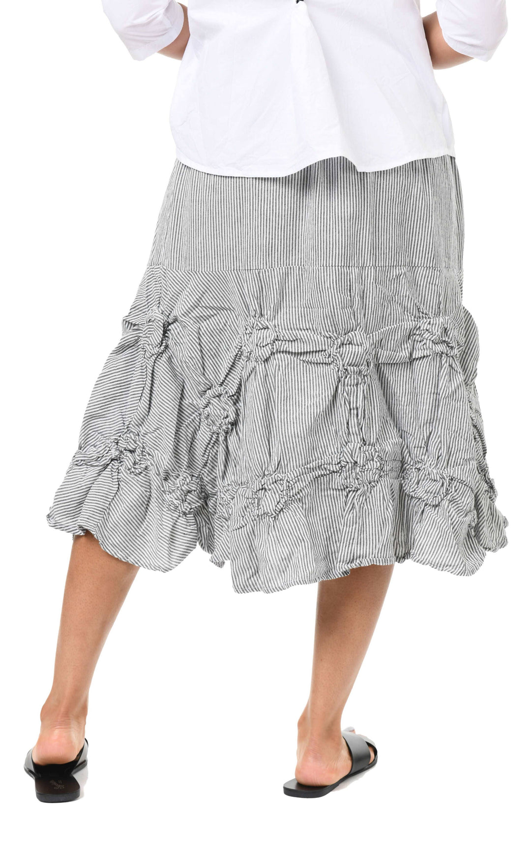 Tulip Clothing - CV378 Millie Skirt in Ticking Stripe*: S