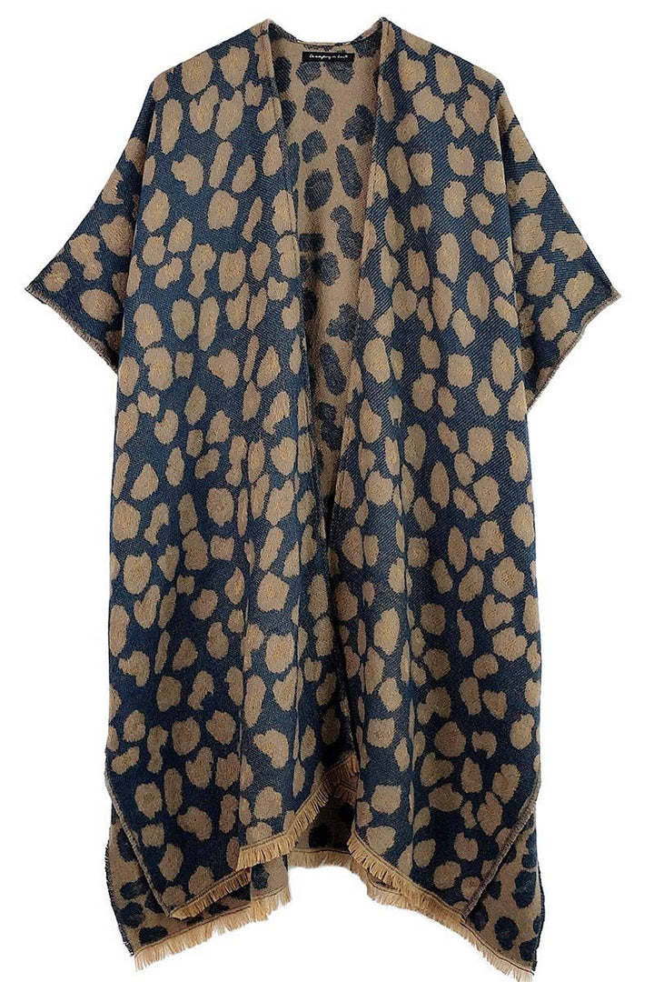 Leopard Print: NAVY / ONE SIZE