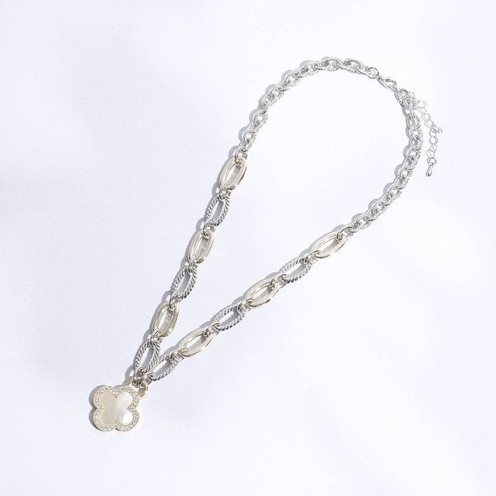Clover Mop Gold Link Necklace: