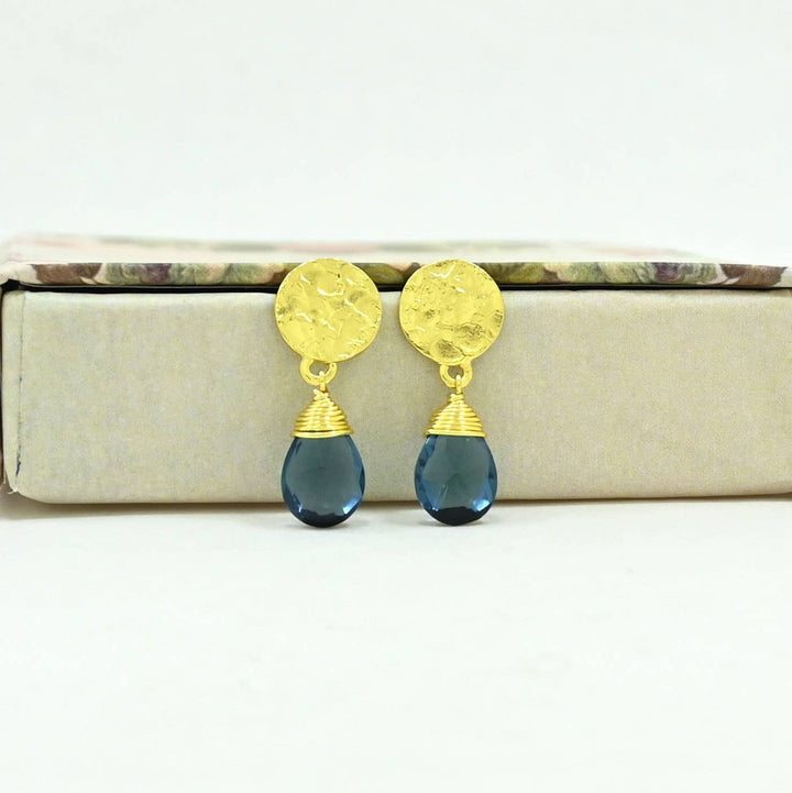 Abigail Earring- Blue Iolite
