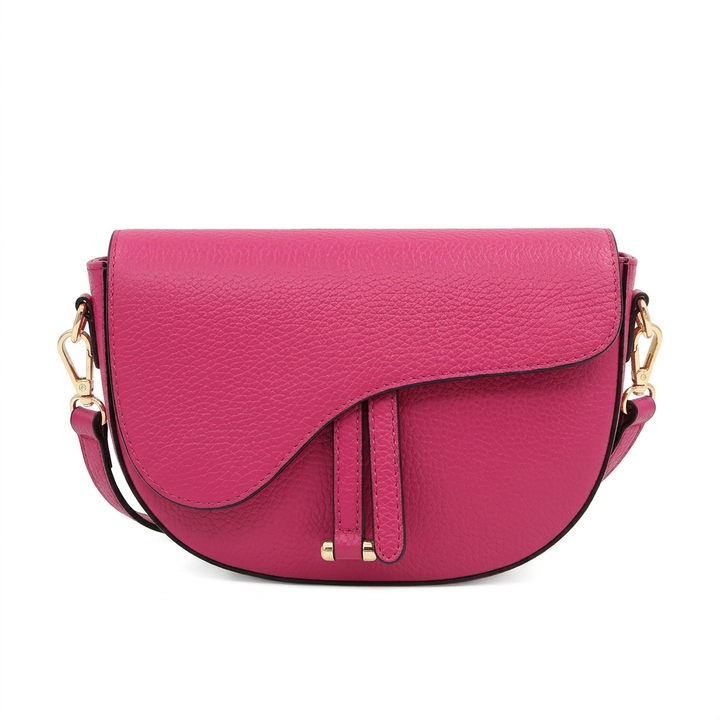 Leather Saddle Bag – Made in Italy: Nero