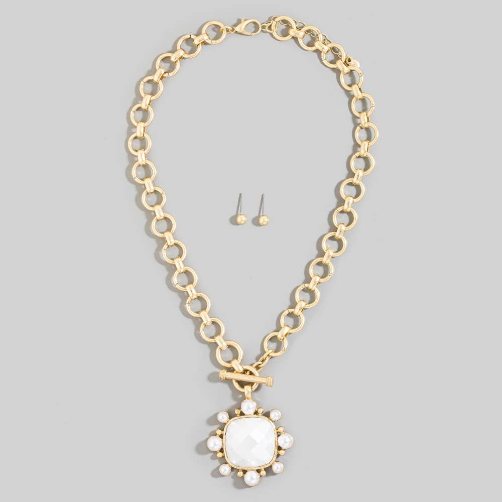 Stone Pendant Necklace