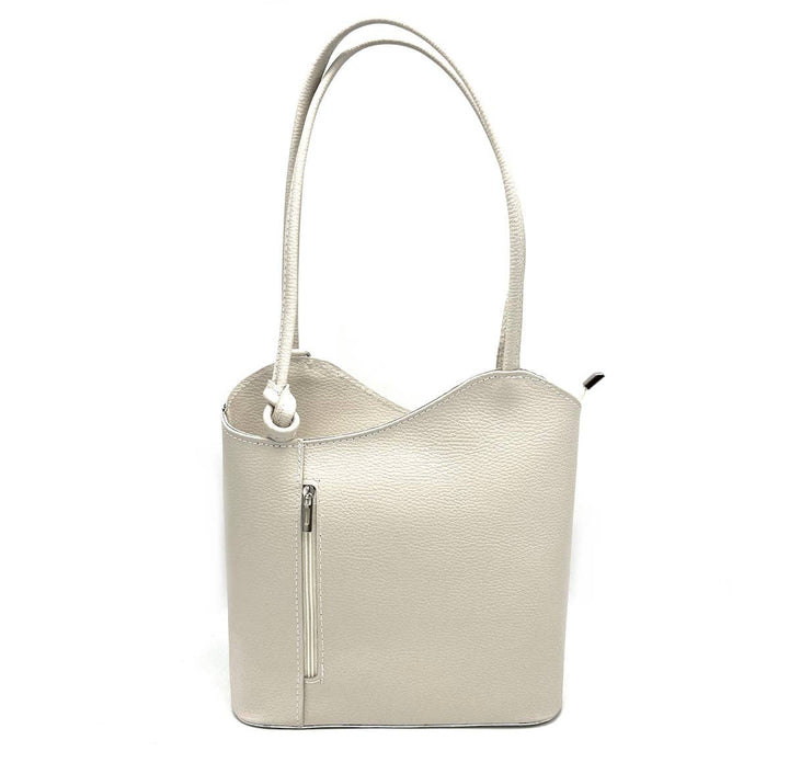 Convert to Backpack Leather Bag Made in Italy