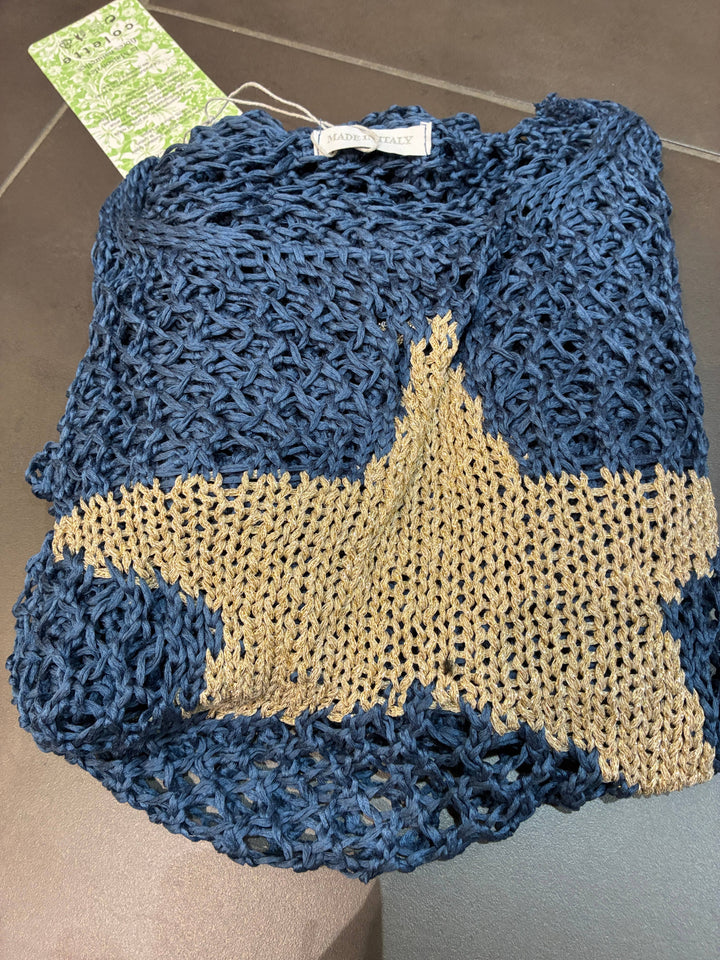 Cotton knit sweater star 100% cotton: Jeans