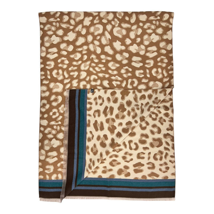 Leopard cashmere blend: Red