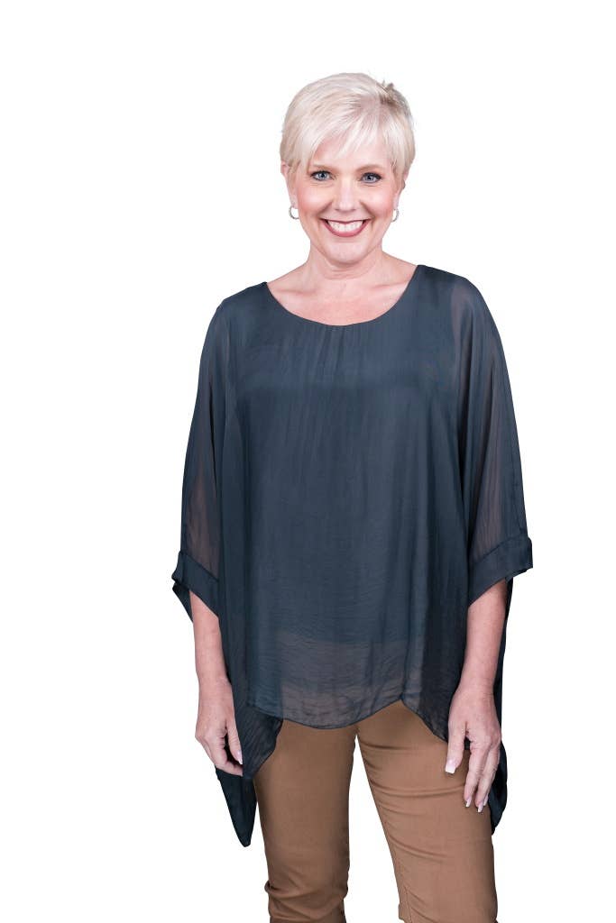Silk Kaftan (BQ201):Espresso