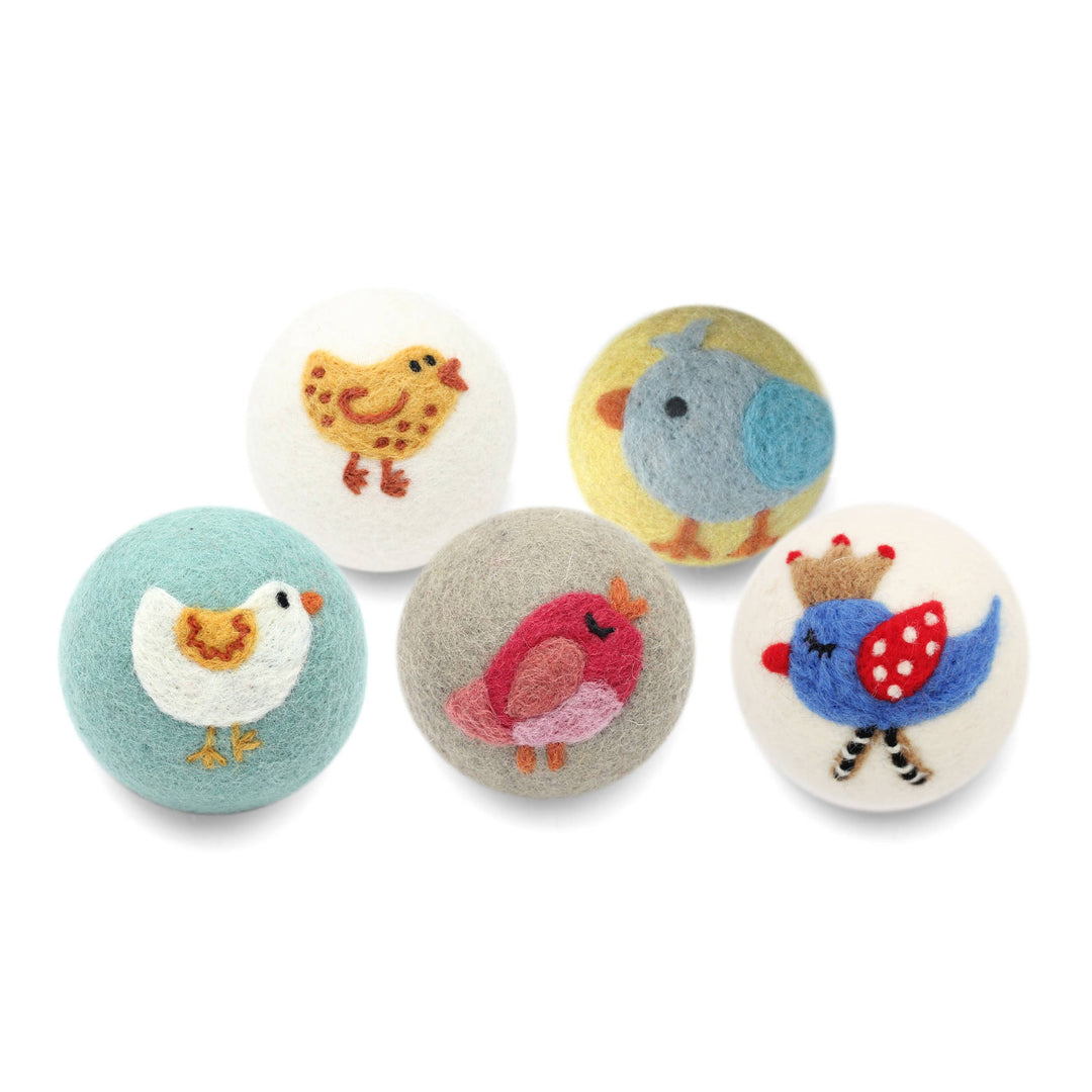 DRYER BALL: Blue Bird (Yellow Ball)