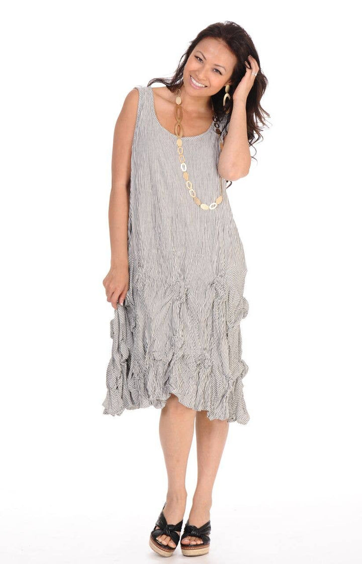 Tulip Clothing - CV379 Matilda Tunic in Ticking Stripe*: L