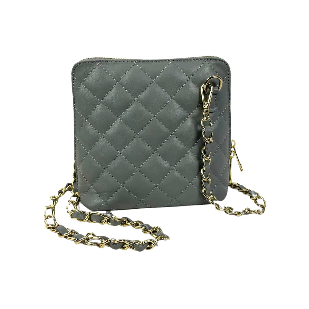 Compact Leather Bag: Black