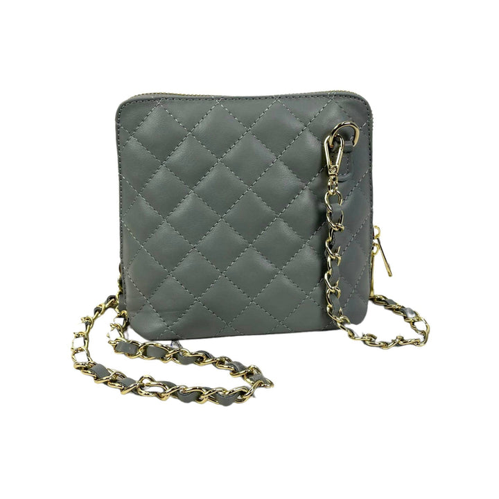 Compact Leather Bag: Black
