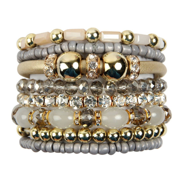 MULTI LINE BRACELET: NATURAL