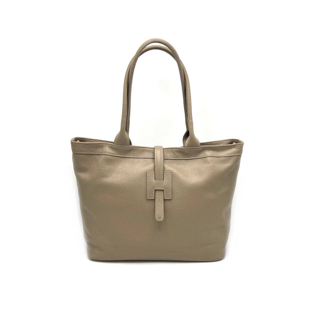 Leather bag, Made in Italy,112605: Camel