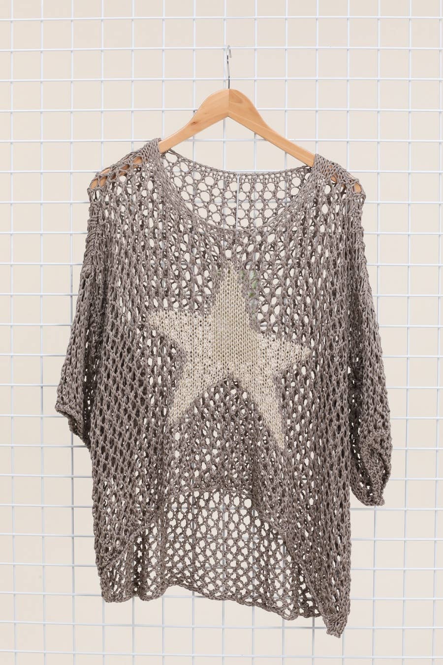 Cotton knit sweater star 100% cotton: Jeans