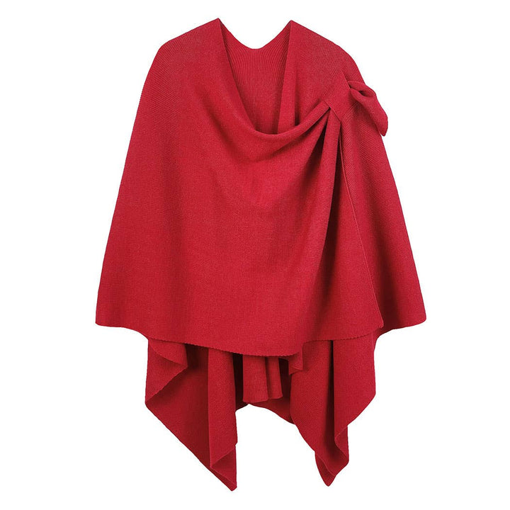Ruana with Shoulder Strap: TAUPE