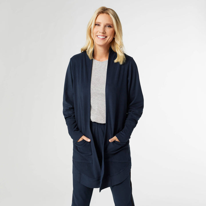 All Day Pocket Cardigan: Black / S/M