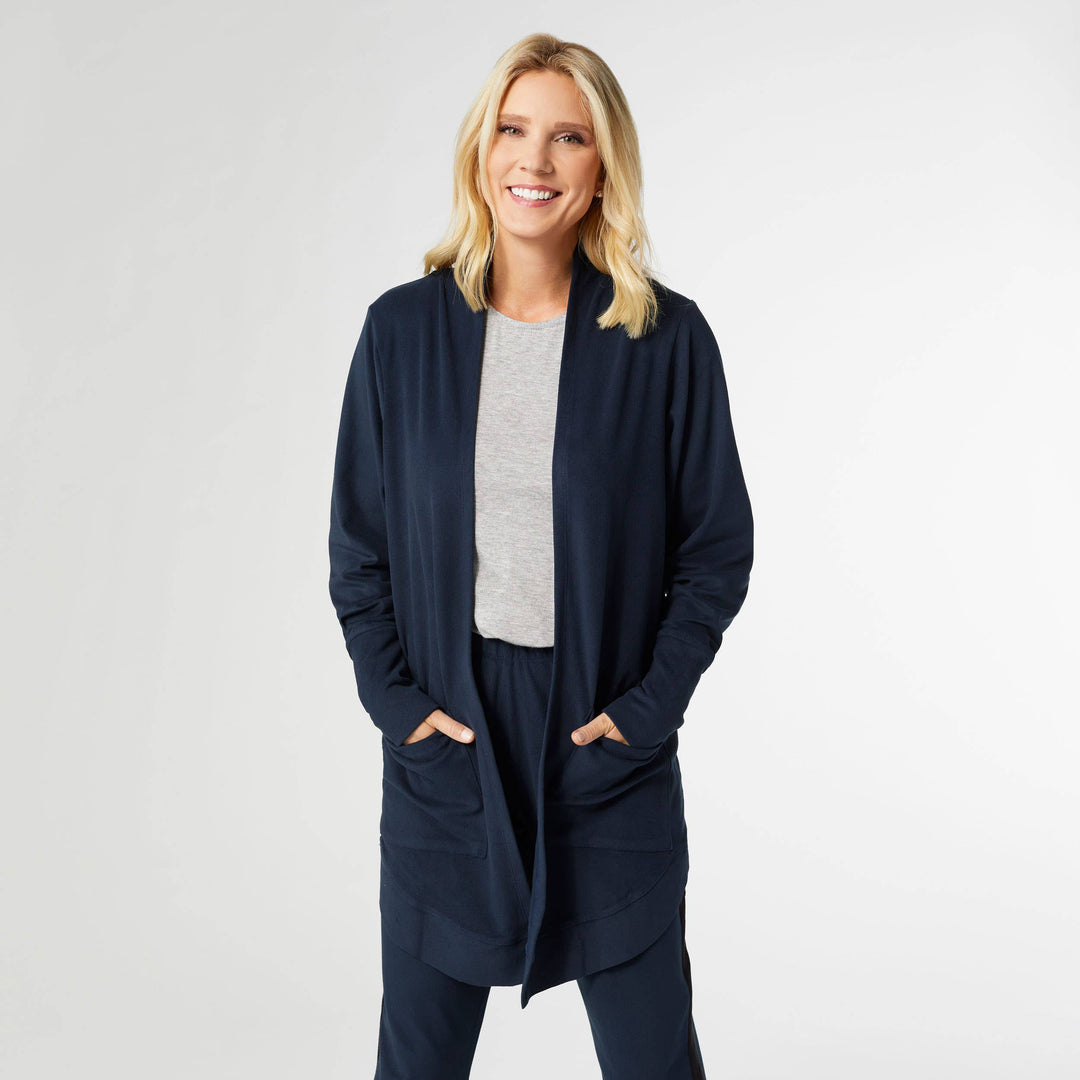 All Day Pocket Cardigan: Black / L/XL
