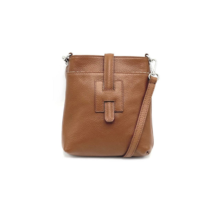 Leather bag, Made in Italy, 112614: Orange