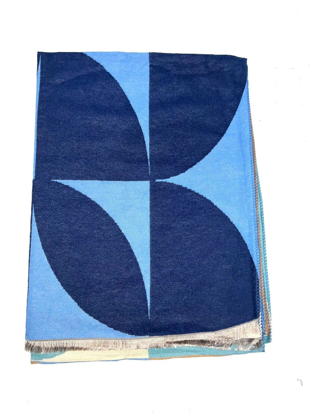 Chic Scarf with Geo Pattern: Red