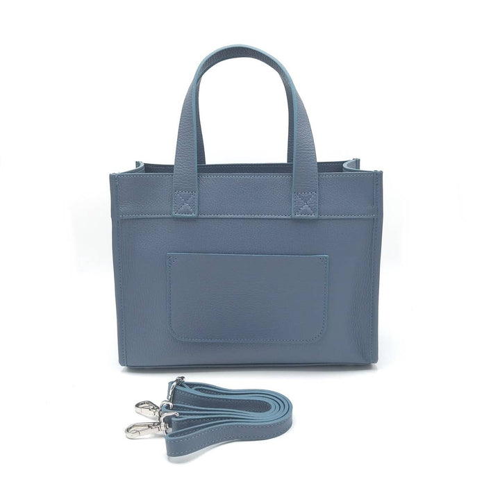 Italian leather bag,112442: Blk