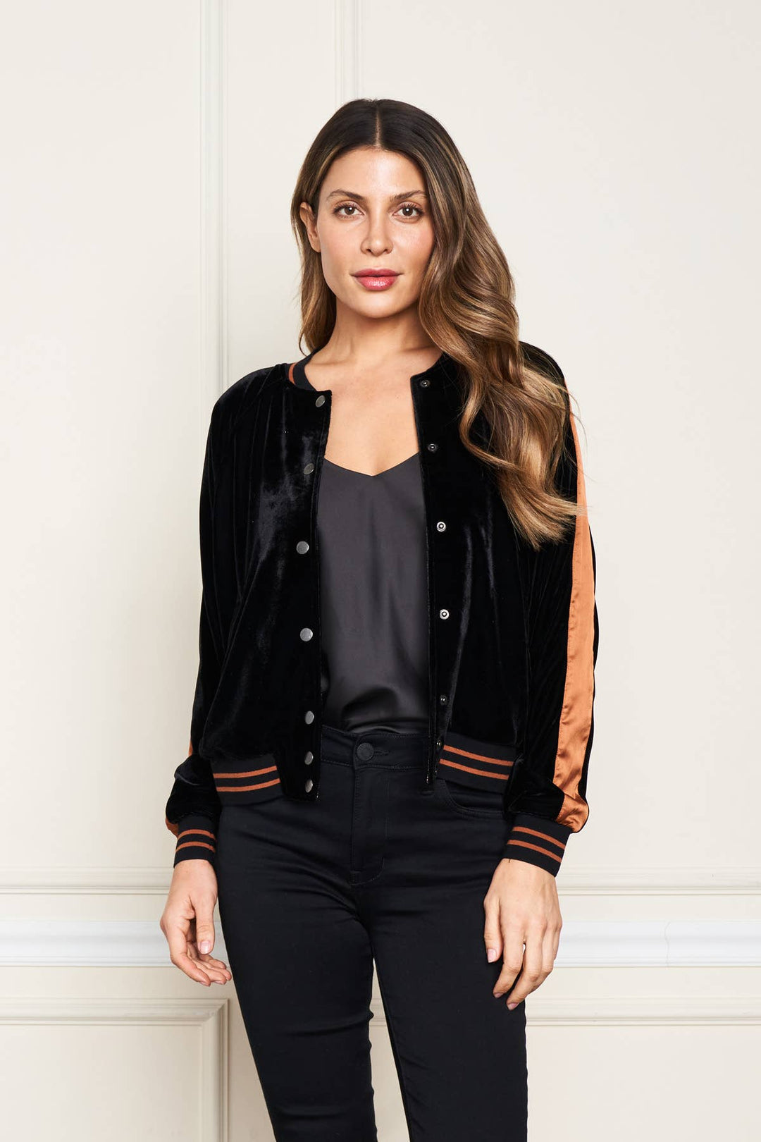 5714-MAJ Velvet Baseball Jkt/ L