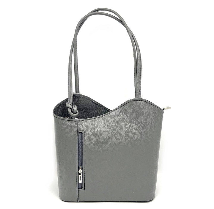 Convert to Backpack Leather Bag Made in Italy