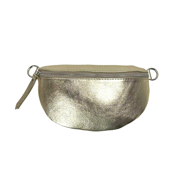 Metallic Leather Waist : Money