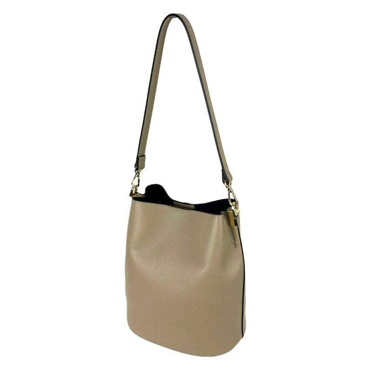 High Quality Italian Leather Shoulder Bag: Yellow
