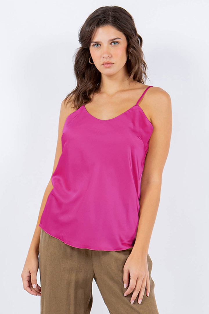 Satin Cami: Copper / XL