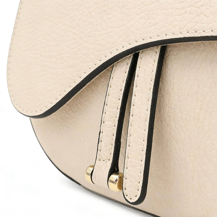 Leather Saddle Bag – Made in Italy: Nero