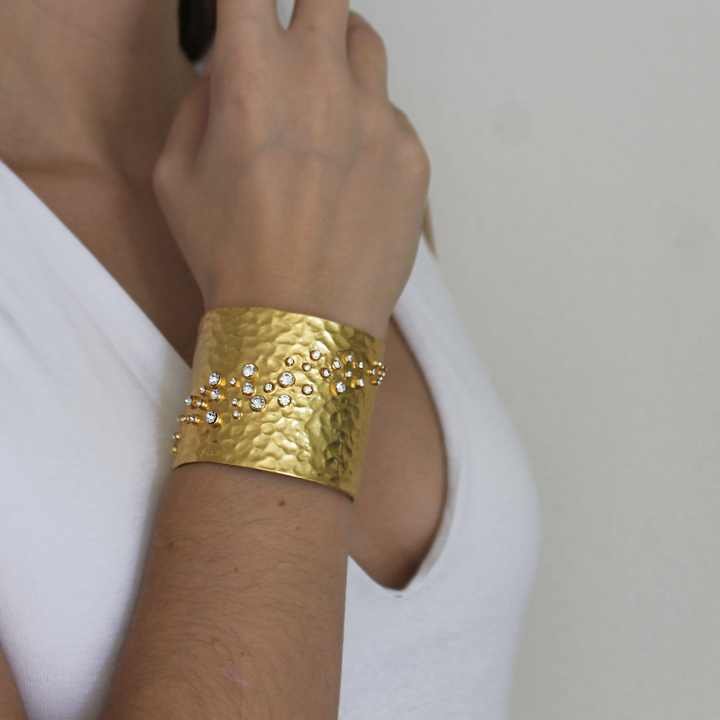 Embellished Cuff/ Pewter