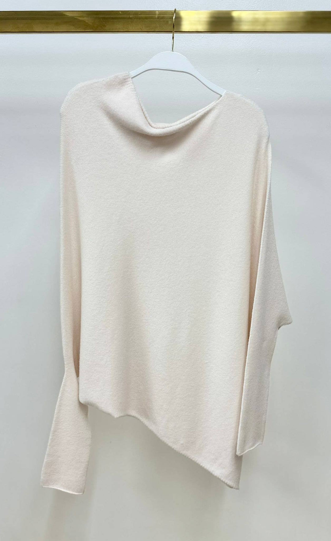 ASYM SWEATER : Ivory /S