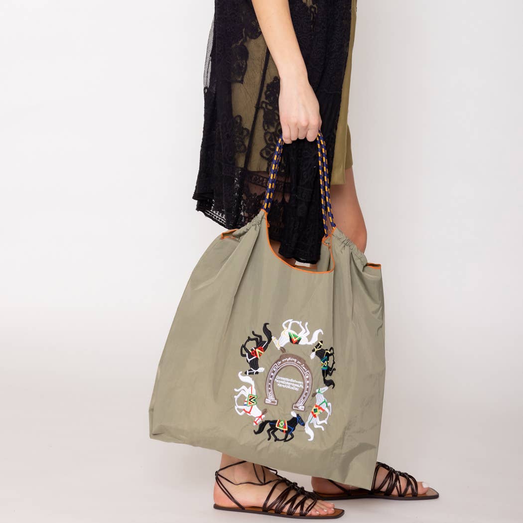 Horse Embroidery  Handbag : BGE