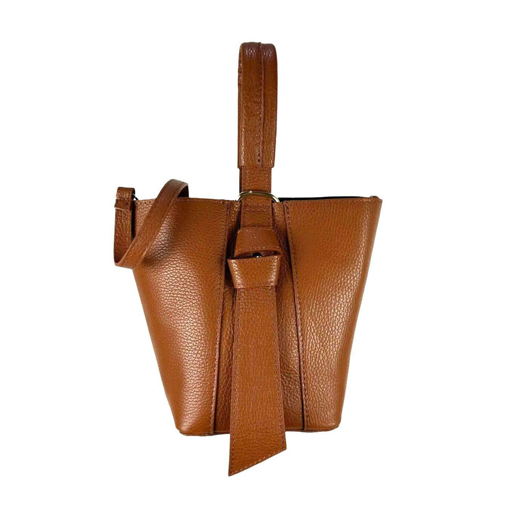 Genuine Leather Tote : Black