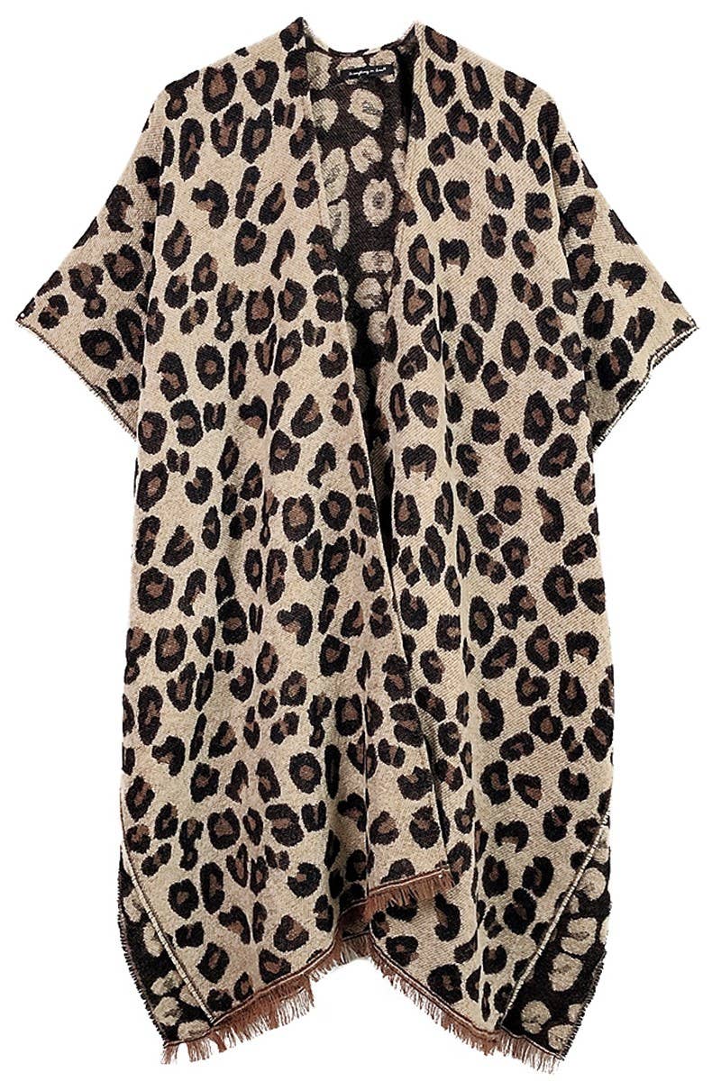 Leopard Print: NAVY / ONE SIZE