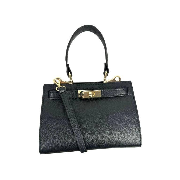 Small leather handbag: Orange