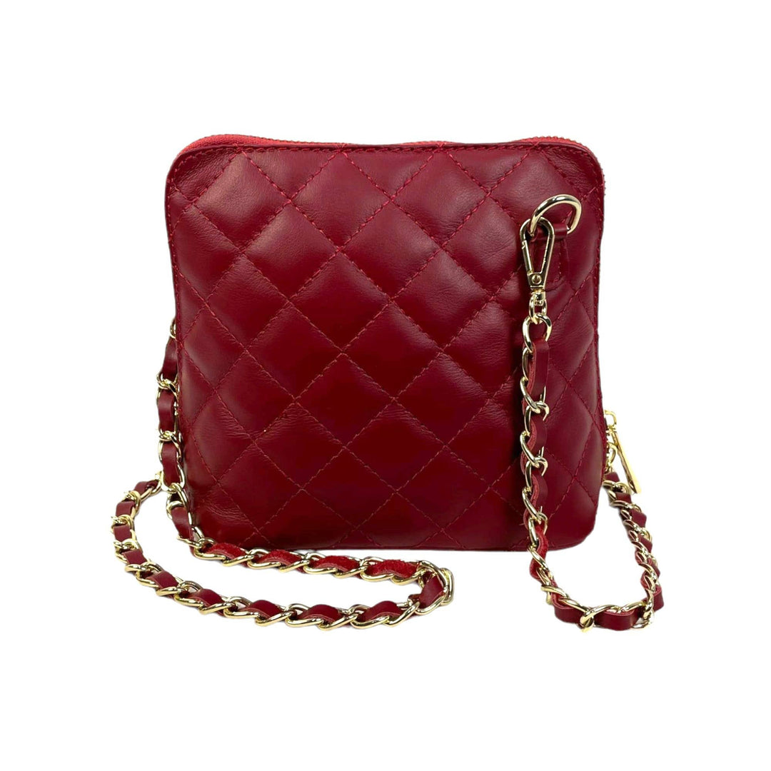 Compact Leather Bag: Black