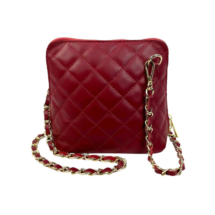 Compact Leather Bag: Black