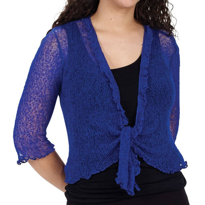 COLLAR SHRUG: WHITE