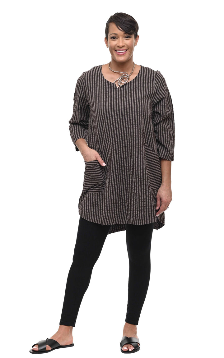 CV326 Paloma Tunic Stripe*: L