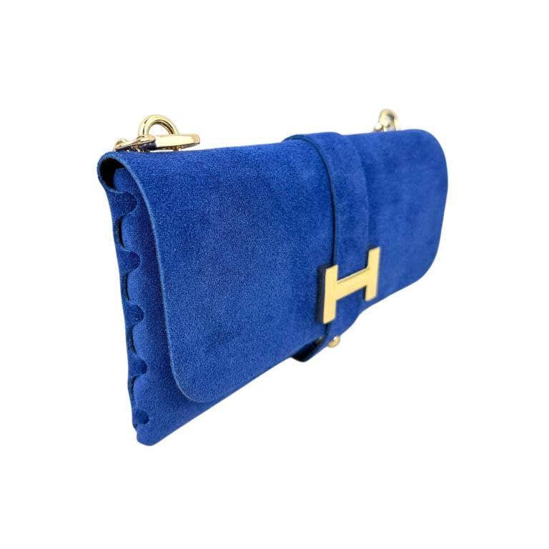 Italian Leather Bag: Suede Black