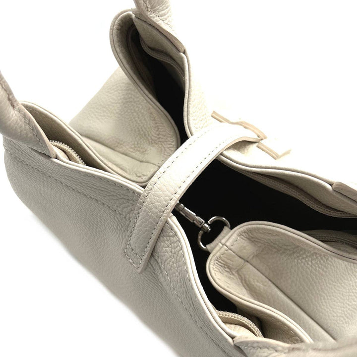 Leather bag, Made in Italy,112605: Camel
