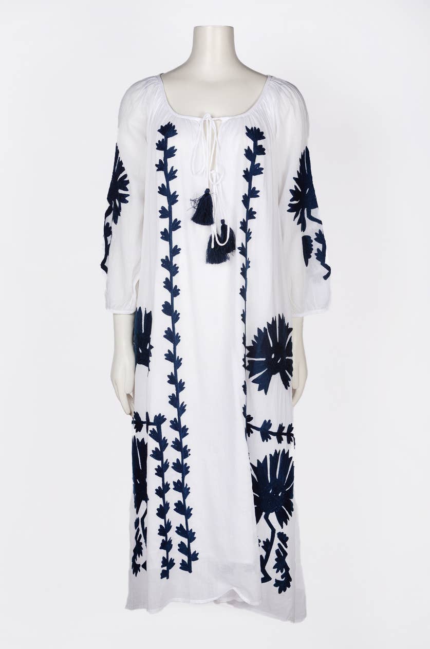 Elana Dress: White