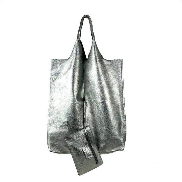 Leather Square Bag:Bronze