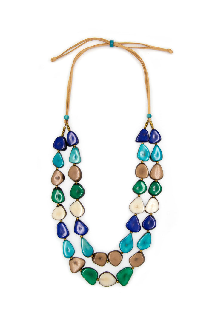 Marlene Necklace: Onyx Black/Charcoal Gray